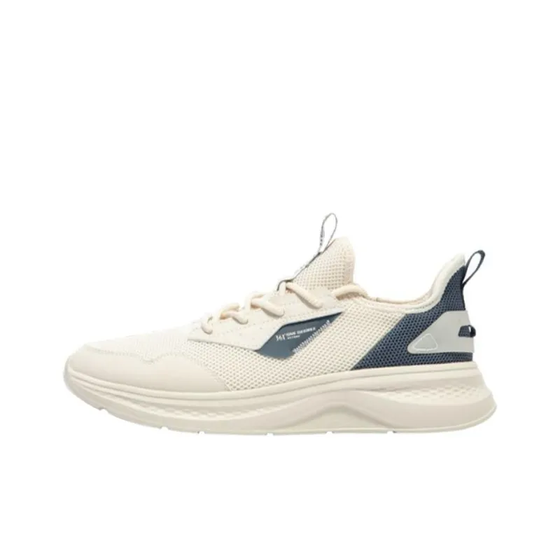 361° Anti-Slip Wear-Resistant Low-Top Casual Running Shoes Men's Beige Blue-0