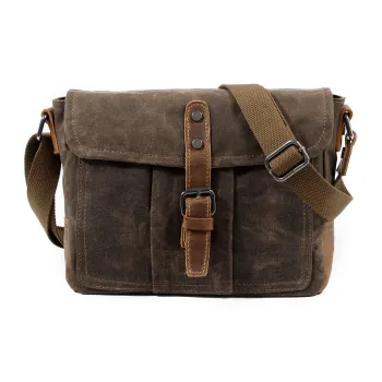 TTaG．baG Wax-Dyed Canvas With Leather Canvas Bag Messenger Bag Briefcase Crossbody Bag Shoulder Bag Men's Multicolor
