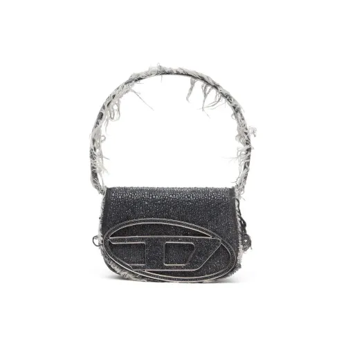 DIESEL 1DR Embellished Foldover Top Mini Shoulder Bag