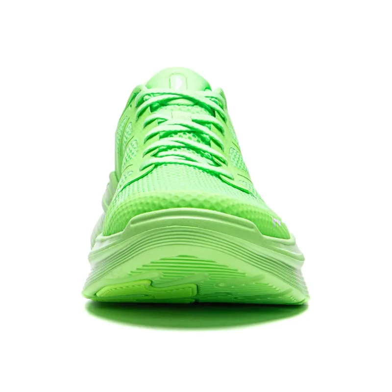 LiNing Ling Yue Cushioning Slip Resistant Low Top Running Shoes Men's Neon Green-4