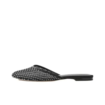 REFORMATION Wrap-toe Slippers Women's Black