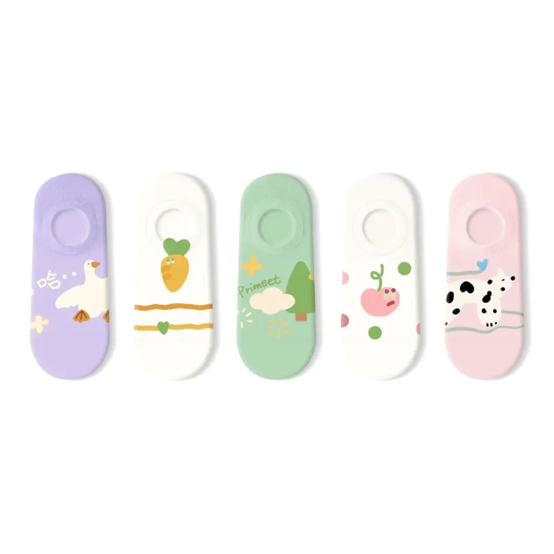 Primeet No Show Socks Summer Women's 5 Pack-18