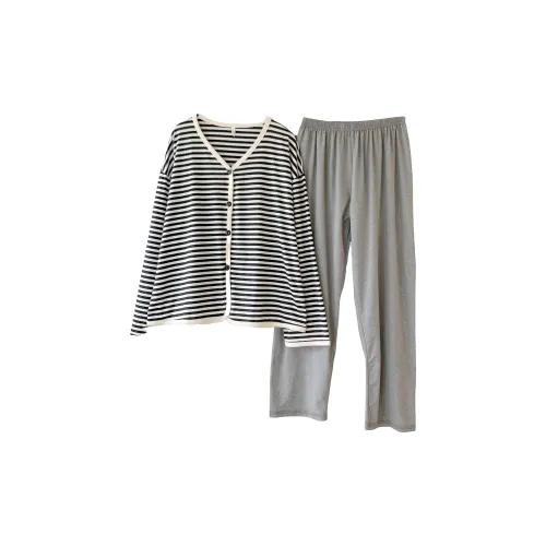 CAIHENGTONG Pajama Set Women's Gray