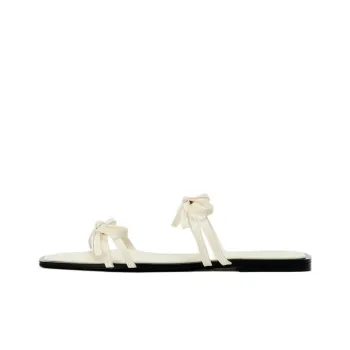 ZARA Slide Slippers Women's White