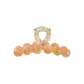 Blended Orange Round Bead Medium Size Claw Clip
