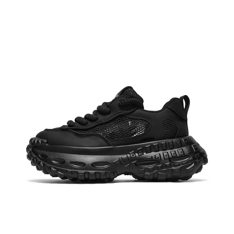 Van Ban Cushioned Slip-Resistant Breathable Height Increasing Low-Top Chunky Sneakers Men's-2