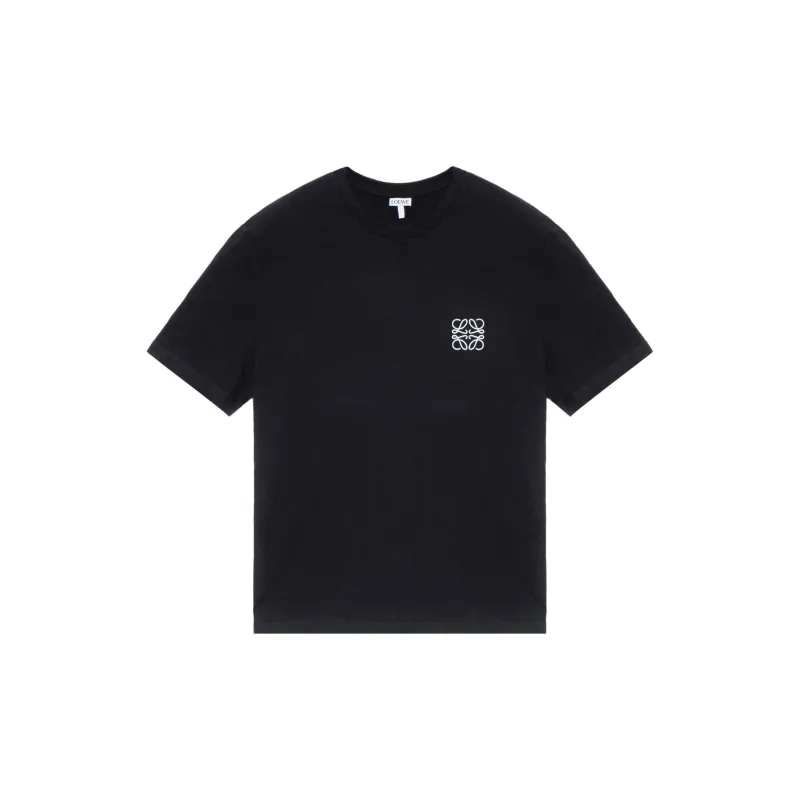 LOEWE Logo Embroidered Crewneck T Shirt-2