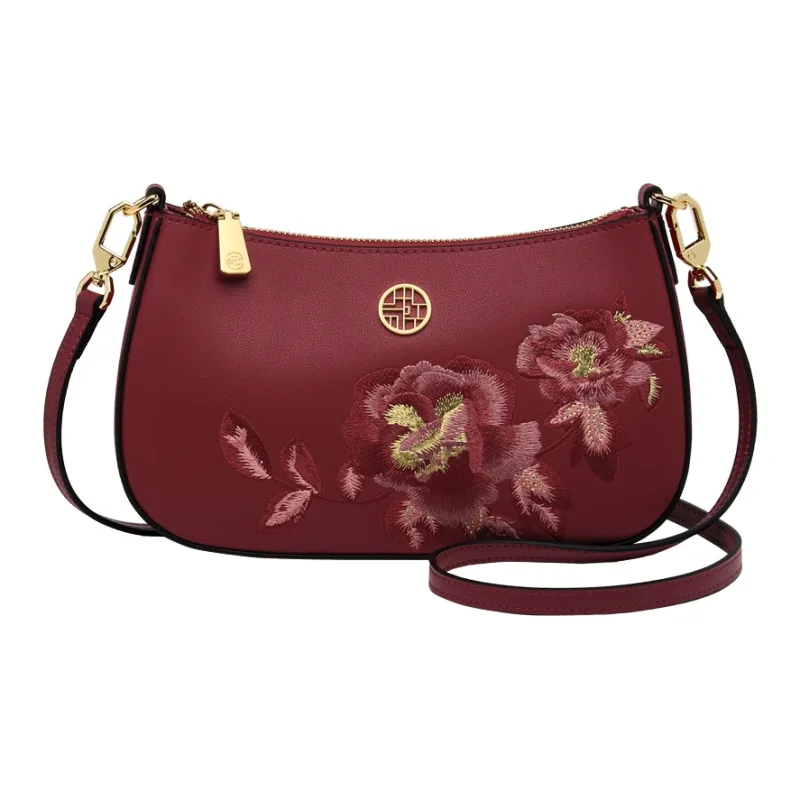 ZOOLER Cow Leather Crossbody Bags Trumpets Women's Elegant White/Cream White/Imperial Red/Royal Blue-9