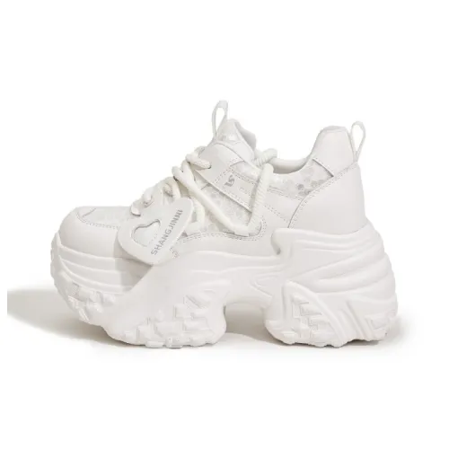 Milan Love Song Anti Slip Wear Resistant Low Top Chunky Sneakers the Women's