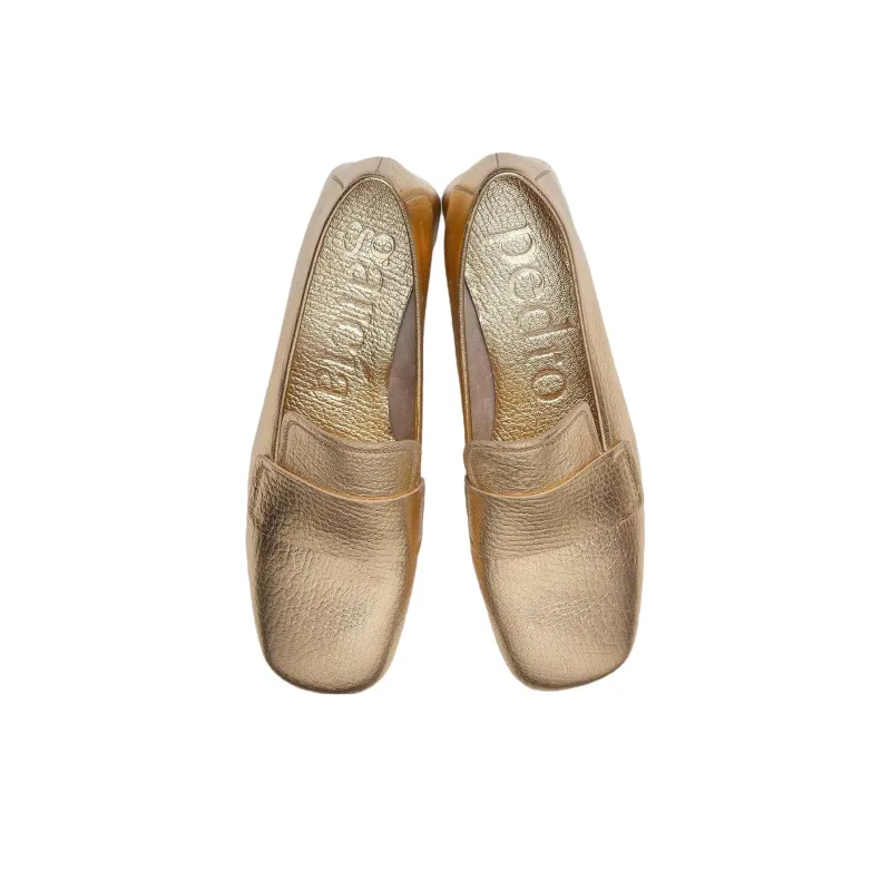 Pedro García Loafers Women's Gold-4