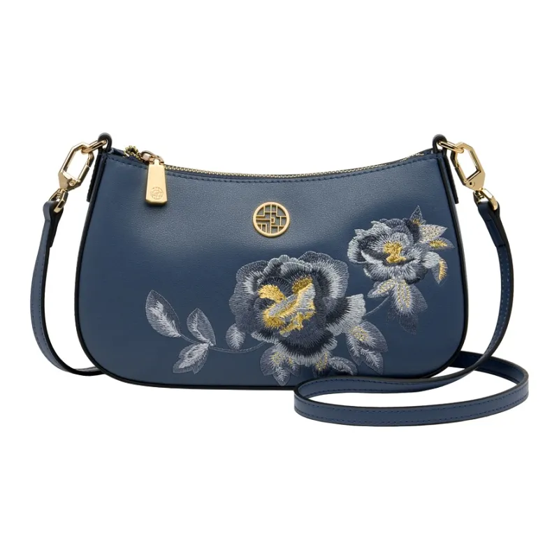 ZOOLER Cow Leather Crossbody Bags Trumpets Women's Elegant White/Cream White/Imperial Red/Royal Blue-11
