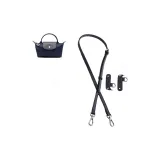 Dark Blue Silver-Tone Buckle 95-124cm Leather Strap+[No Perforated]Set