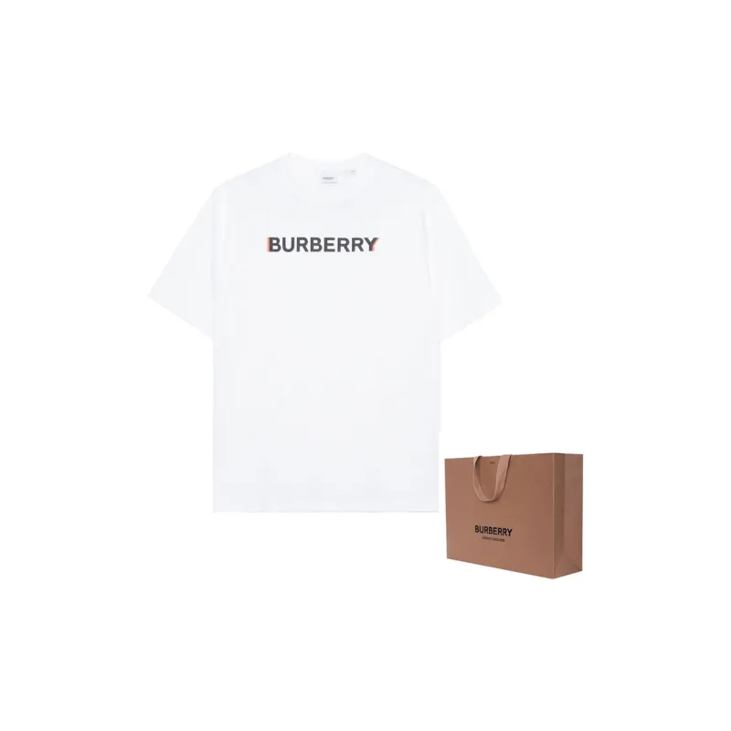 Burberry Logo Print T shirt-2
