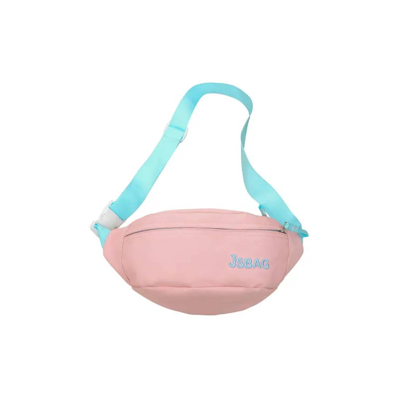 MOK Nylon Sling Bag Regular Unisex White & Rose Red/White & Green/Black/Yellow/Blue/Pink-7