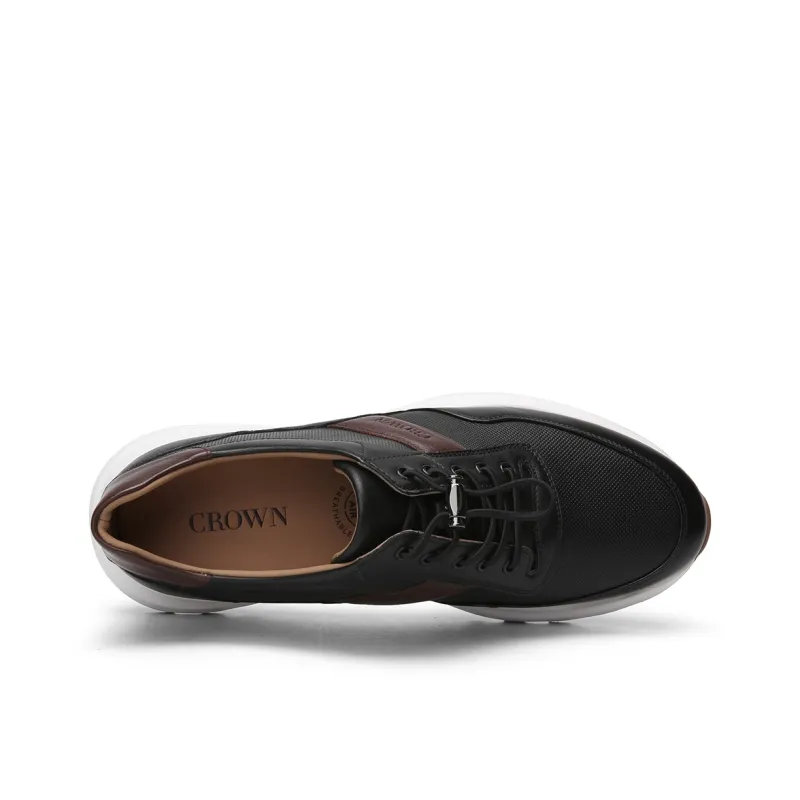 CROWN Men's Casual Shoes Men's One Yard Larger-7