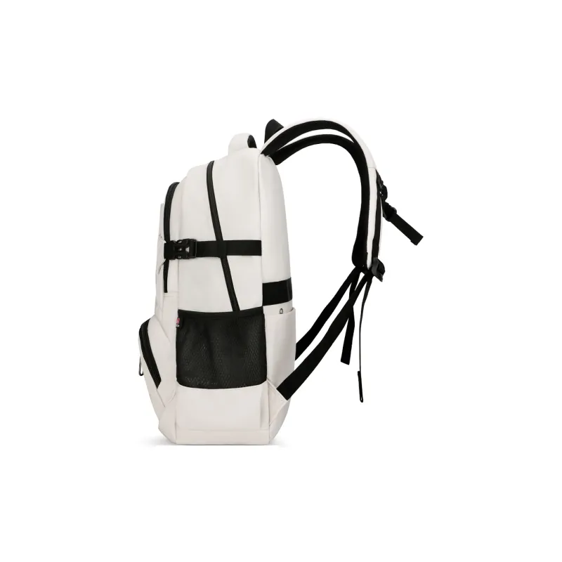 EDISON Water Repellent Oxford Fabric Casual Campus Backpack Handbag Regular Unisex Black/Red/Blue/Ecru-17
