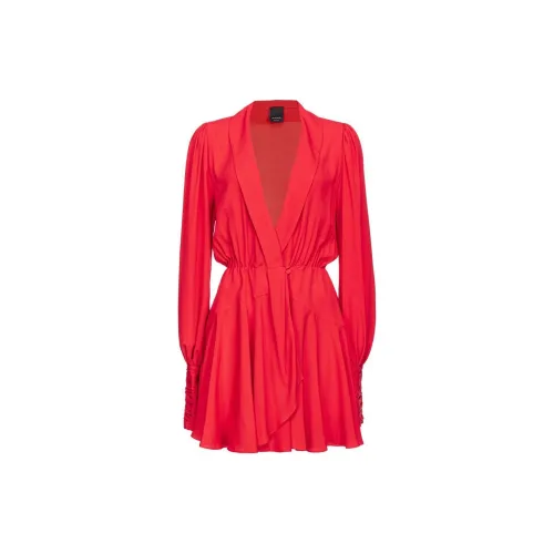 PINKO Long-Sleeved Dresses Women's Bright Red