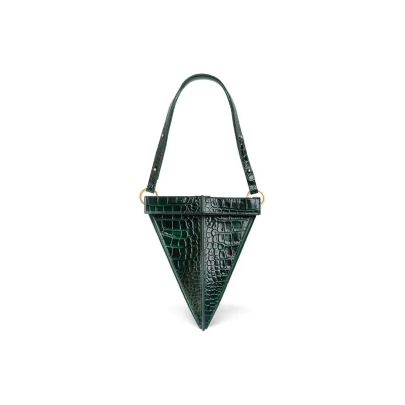 YEE SI Cow Leather Handbag Women's Green-1
