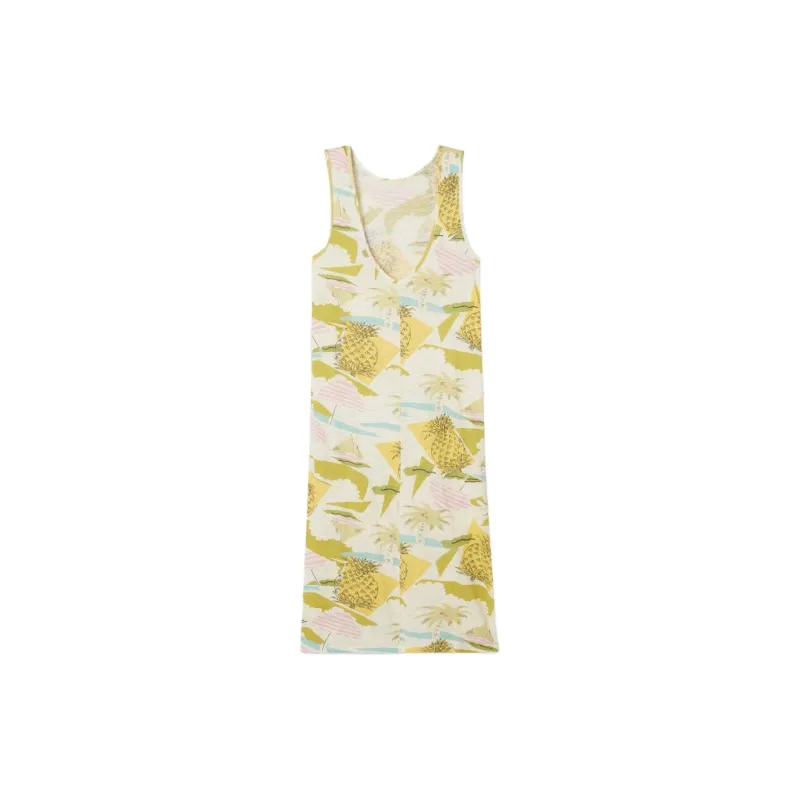 AMERICAN VINTAGE A.M SS24 ROBE FEMME SULLY Sleeveless Dress Women's White-1