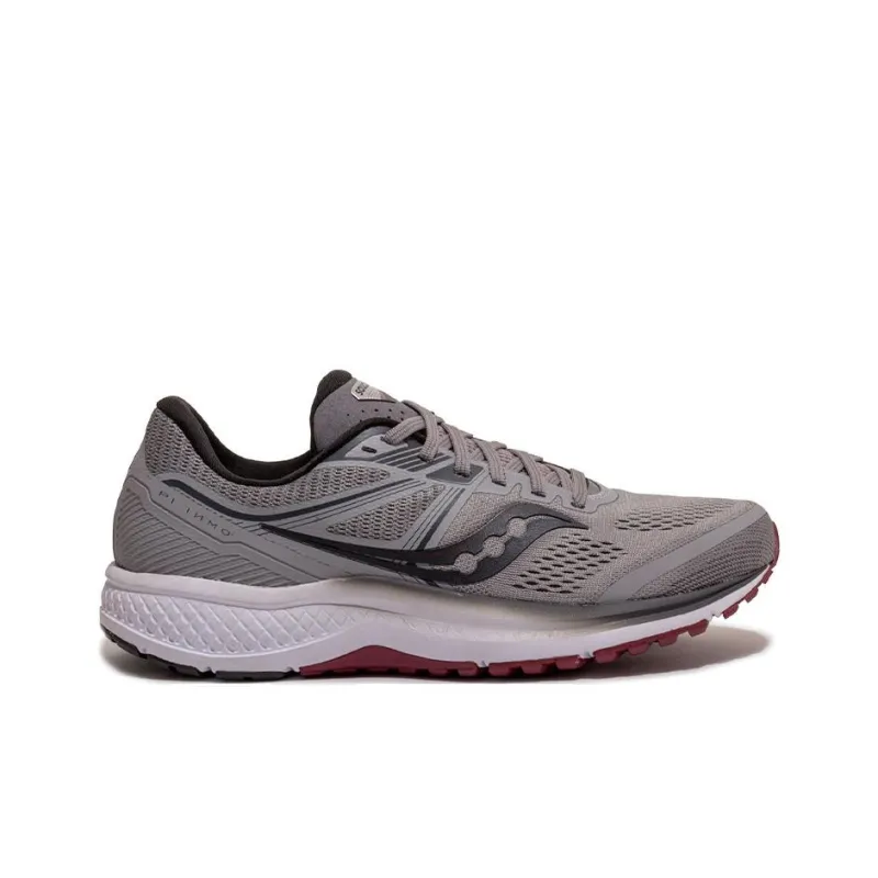 Saucony Omni 19 Slip-Resistant Support Lightweight Low-Top Athletic Shoes Men's Light Gray-1
