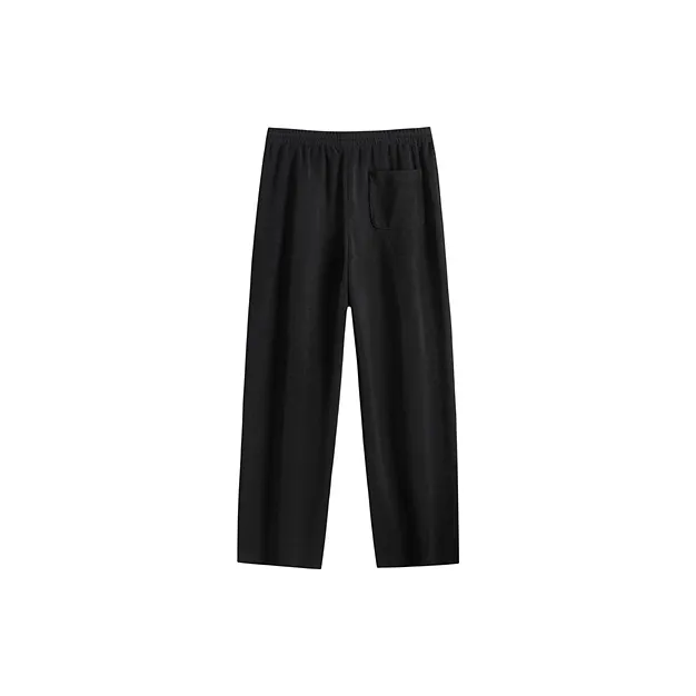 Cabbeen Knitted Sweatpants Men's Coal Black-1