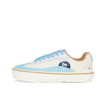 Ollieskate Wear resistant And Lightweight Low Top Skateboard Shoes Unisex Blue White