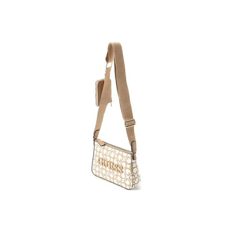 GUESS Polyurethane Crossbody Bag Shoulder Bag Mini Women's Beige-1