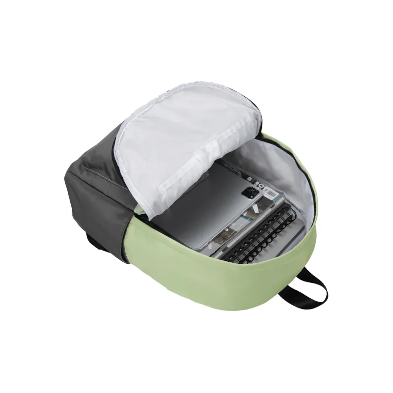 TURN UP Polyester Backpack Unisex Green Gray-4