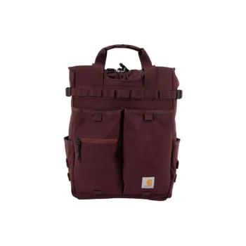 Carhartt Nylon Carry Backpack Unisex Red Brown