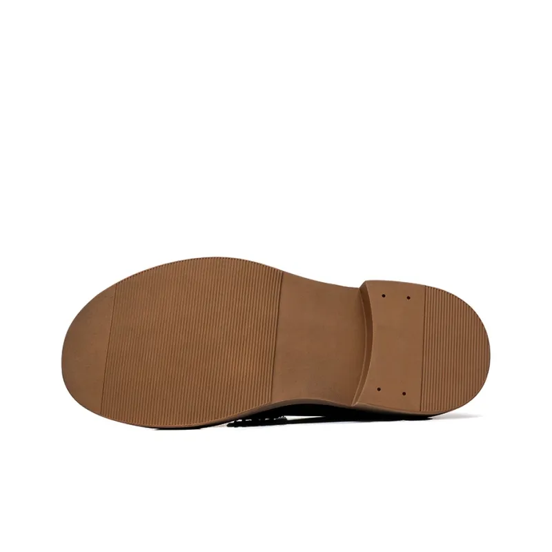 Chi Wolf Gommino Loafers Men Brown/Black-9