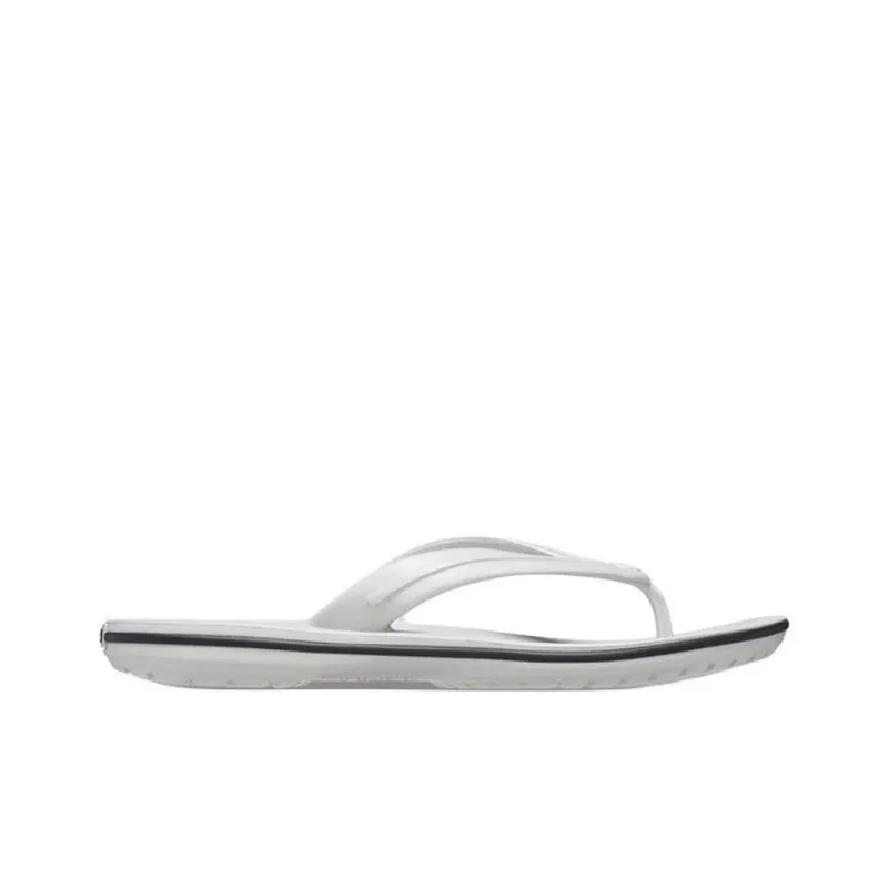 Crocs Odor-Resistant Abrasion-Resistant Flip Flops Unisex Elegant Gray-1
