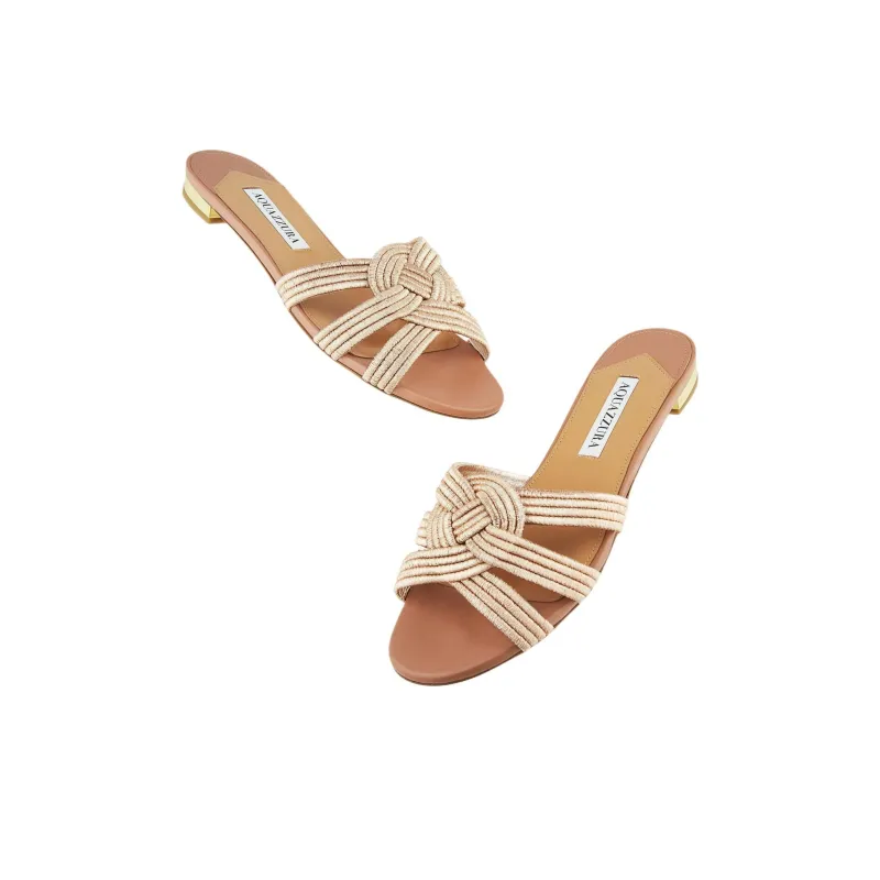 AQUAZZURA Slide Slippers Women's Pink-4