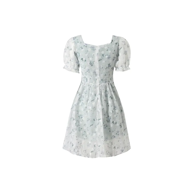 Incolore Short Sleeved Dresses Women's Floral-1