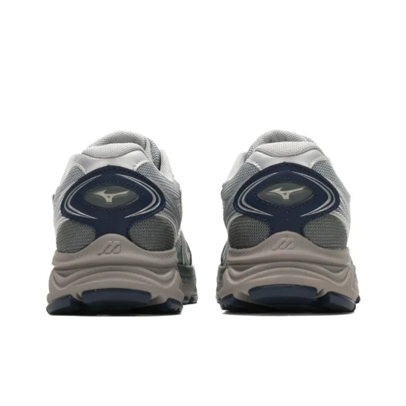 Mizuno Anti Slip And Wear Resistant Breathable Low Top Running Shoes Unisex Blue Black-3