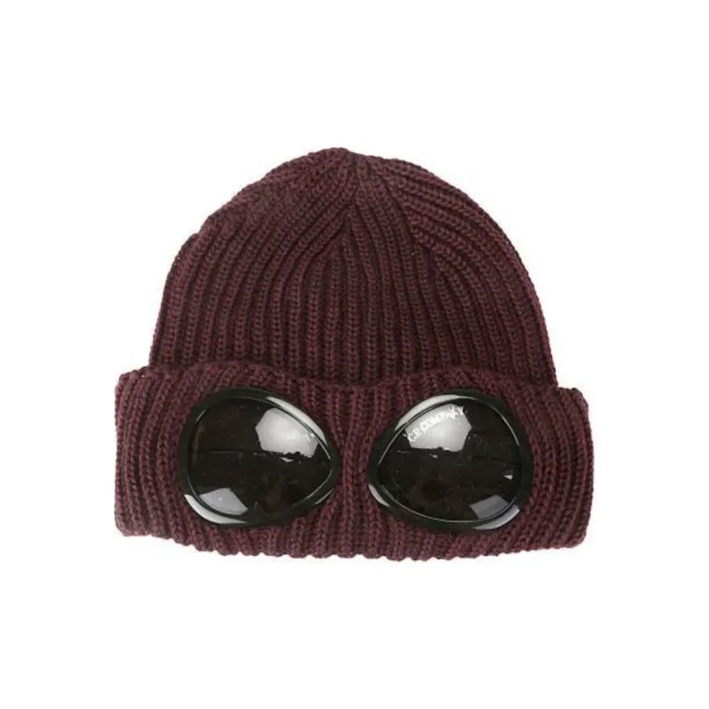 C.P.Company Goggle Detailed Turn Up Hem Beanie-0