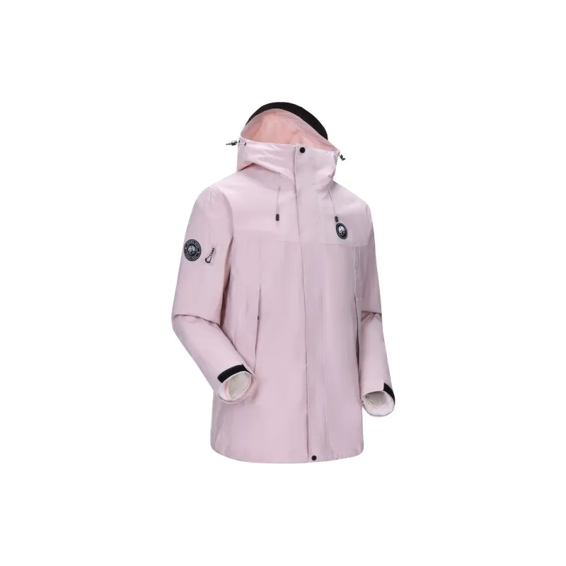 Panda Carefree Play Series Warm Water-Resistant Rainproof Windproof Windbreaker Jacket Unisex-38