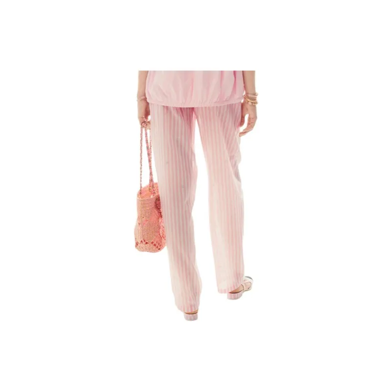 CHANEL 24 Spring And Summer Casual Pants Women's Light Pink Red-1