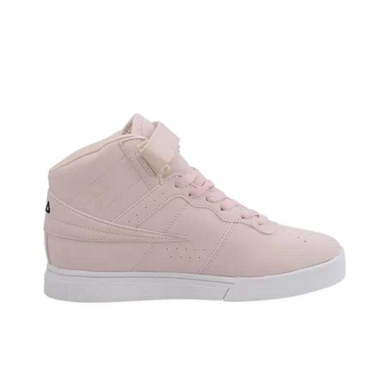 FILA Vulc 13 Shoes Cushioning Wear-Resistant High-Top Skateboard Shoes Women's Pink-1