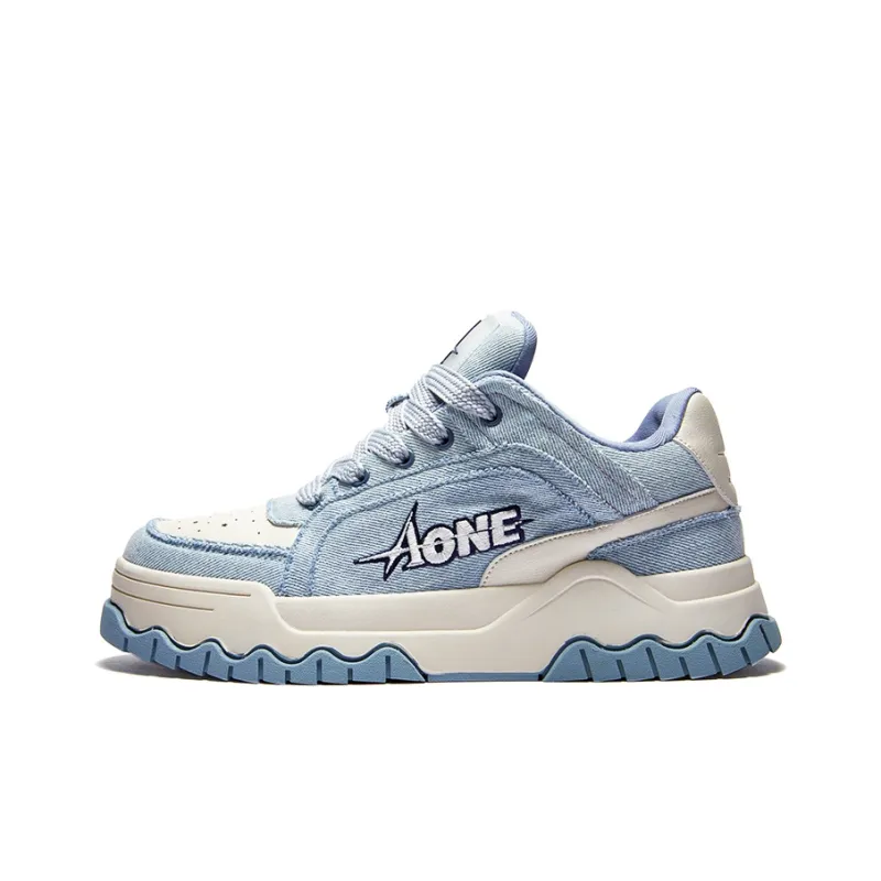 A1 Denim Collection Low-Top Skateboard Shoes Unisex-0