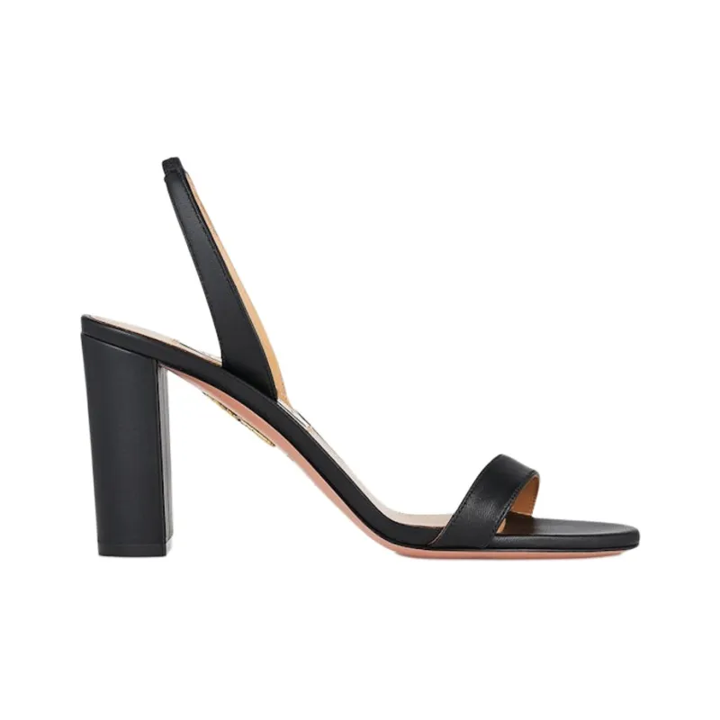 AQUAZZURA So Nude Strap Sandals 8.5cm Women's Black-1