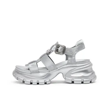 SUGARSU Beach Sandals Women's Silver