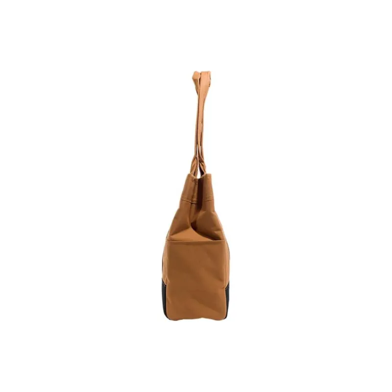 Carhartt Polyester Tote Bag Shopping Bag Handbag Unisex Brown & Black-2