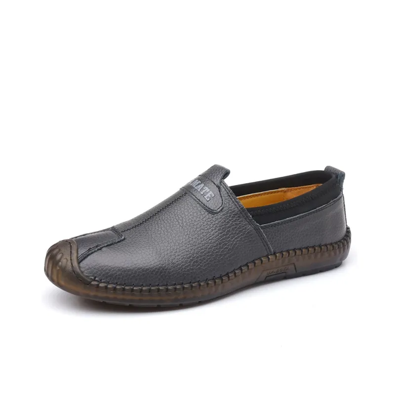 PAMATE Gommino Loafers Men Ecru/Black/Brown-6