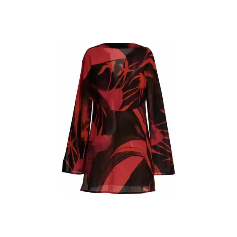 Louisa Ballou Floral print Cotton Minidress-1