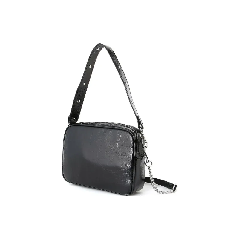 GUESS Polyurethane Shoulder Bag, Crossbody Bag Women's Black-3