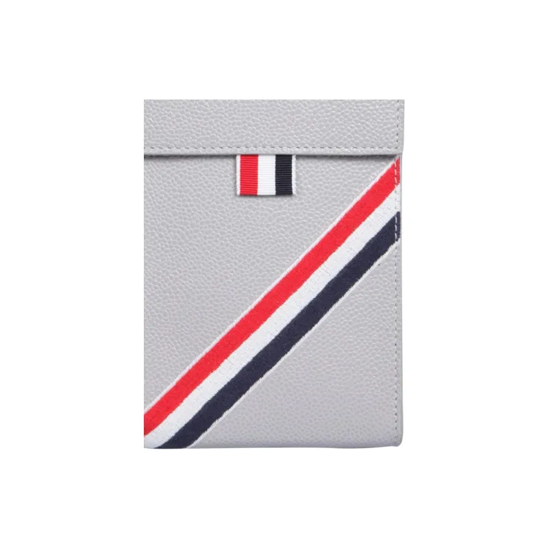 THOM BROWNE· Calfskin Shoulder Bag, Crossbody Bag Men's Gray-4