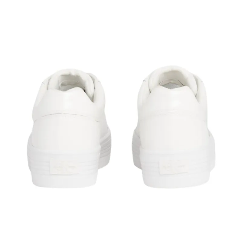 CKJ CALVIN KLEIN JEANS Low Top Skateboard Shoes Women's White-4