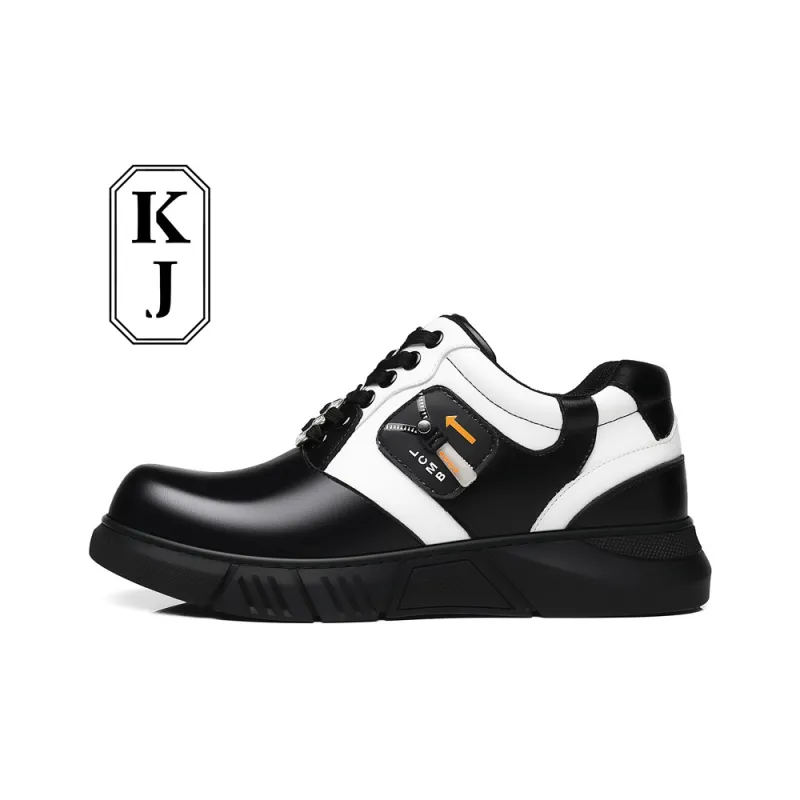 KJ Dress Shoes Men Low Top White-2