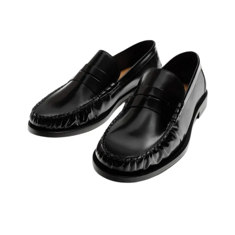 ZARA Loafers Men Black-2