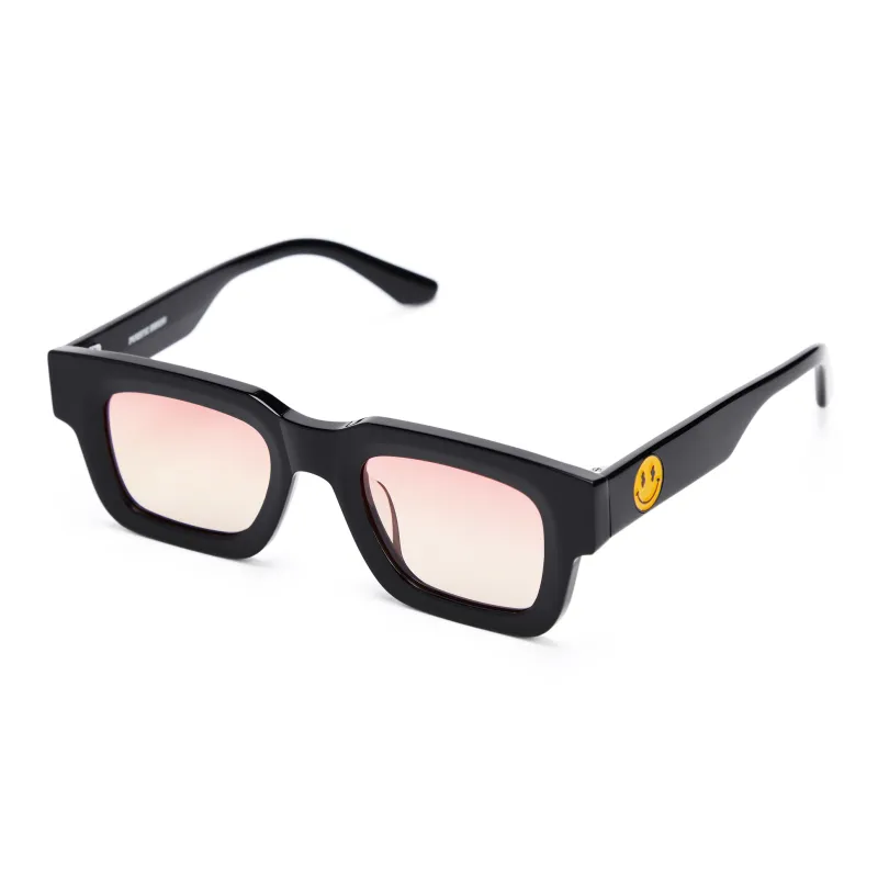PLASTIC BRAIN Plate Frame TR/Memory Plastic Square Ink Lenses Unisex Multicolor Dopamine Dressing-6